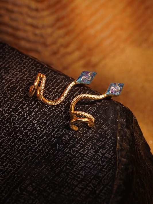 Dancing golden snake